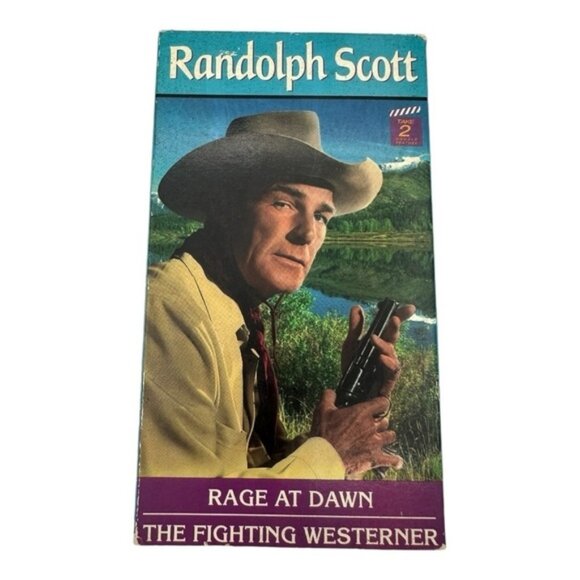 Rage at Dawn And The Fighting Westerner Randolph Scott VHS - Picture 1 of 9